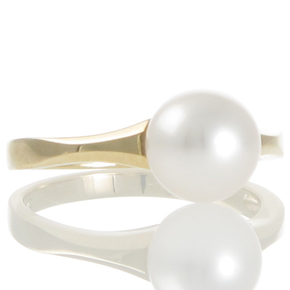 Akoya pearl ring white shop gold