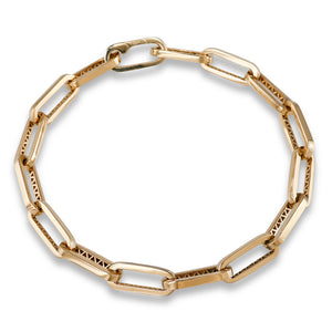 18ct Gold Paper Clip Bracelet