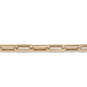 18ct Gold Paper Clip Bracelet