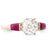 1.02ct Diamond Ring with Rubies