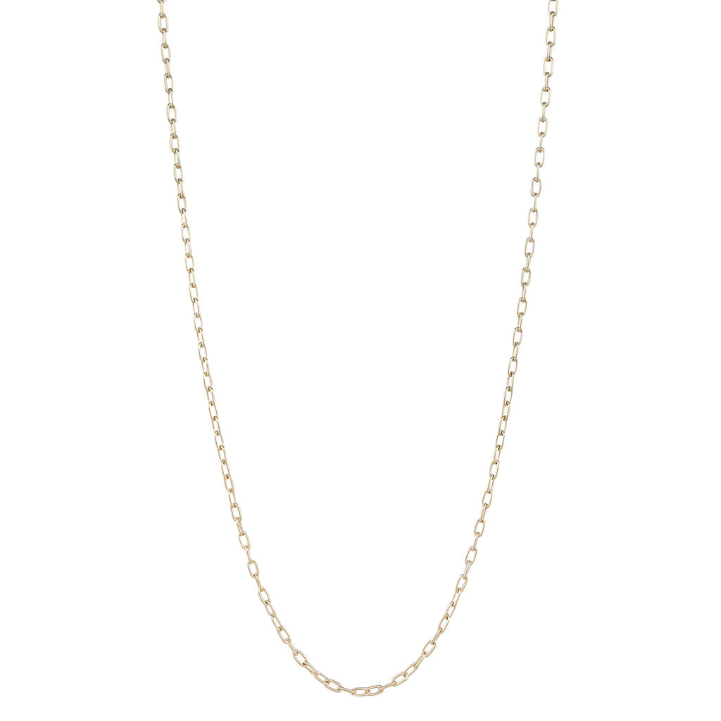 Yellow Gold Oval Trace Link Chain