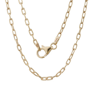 Yellow Gold Oval Trace Link Chain