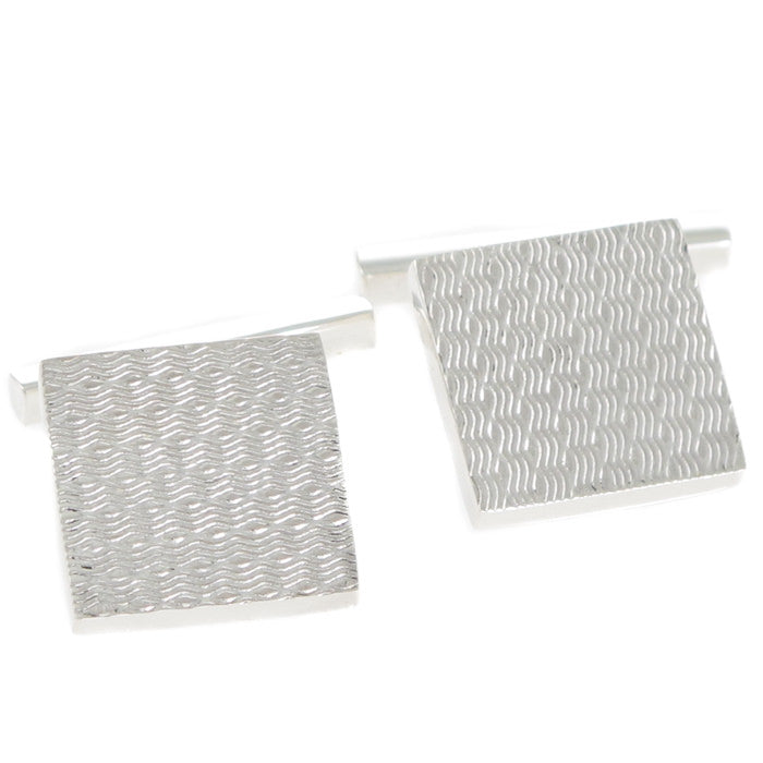 Square Engraved Cufflinks