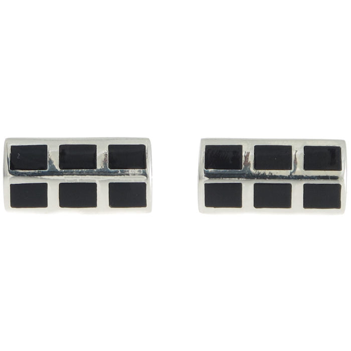 Rectangular Enamel Cufflinks