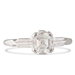 An Asscher Cut Diamond Ring