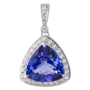 Tanzanite & Diamond Pendant