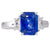 Unheated Sapphire and Diamond Ring