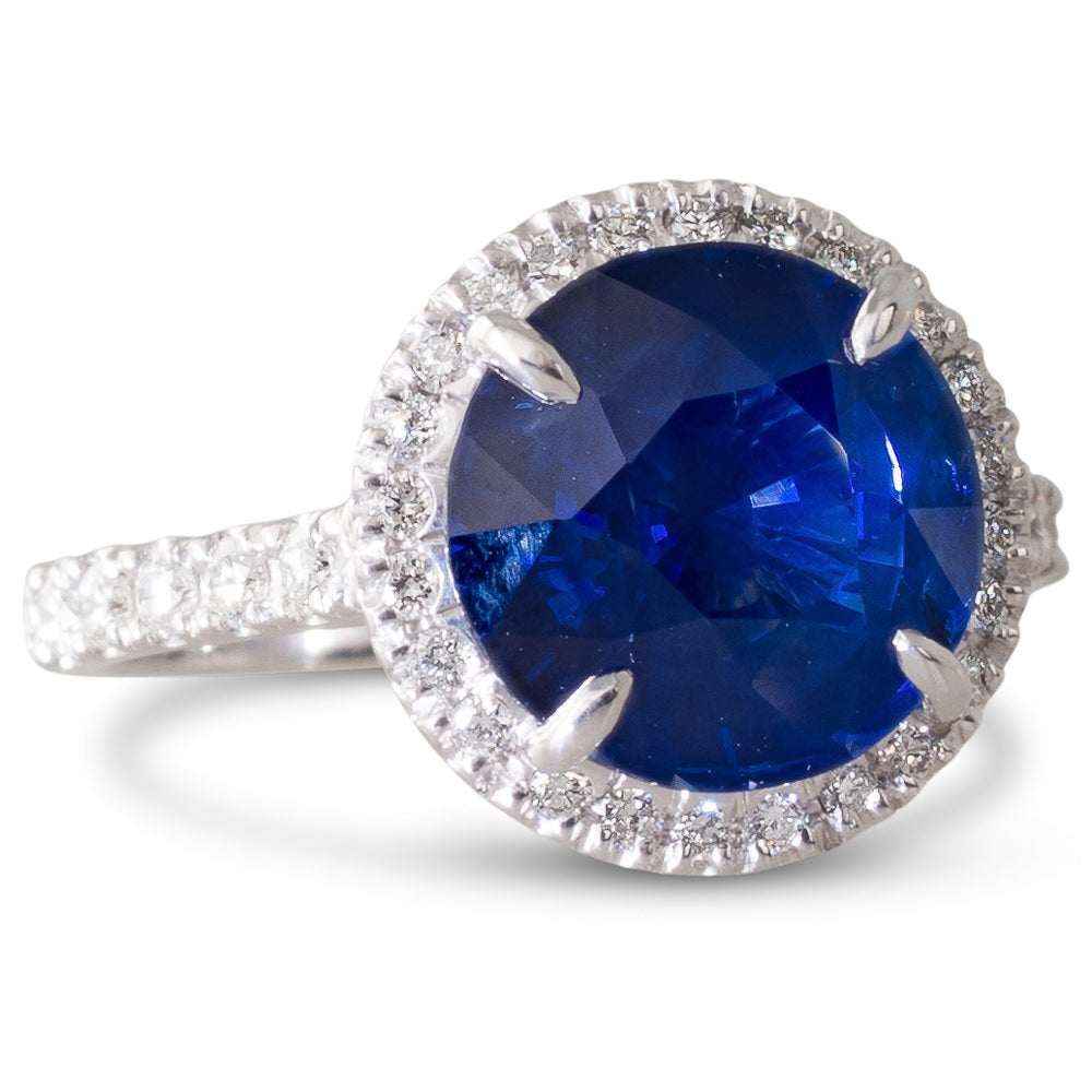 4.26ct Sapphire and Diamond Ring