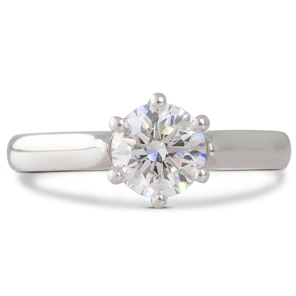 Platinum Solitaire Diamond Ring