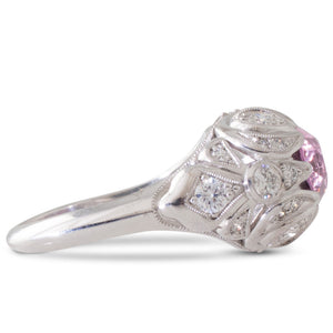 Purple Spinel & Diamond Ring