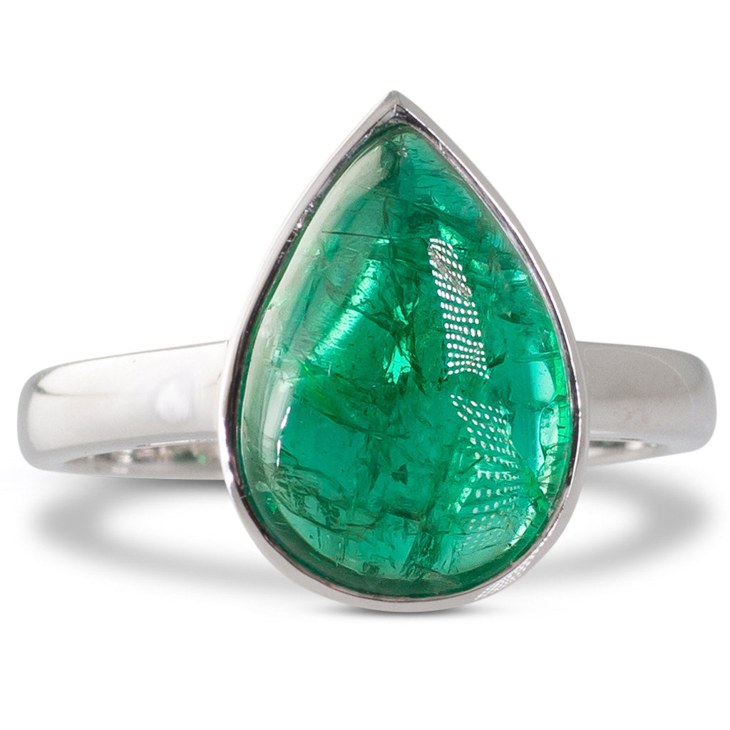 Cabochon Emerald Ring