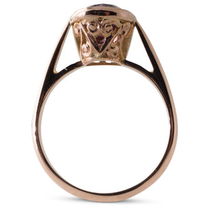 Rose Gold Pink Spinel Ring