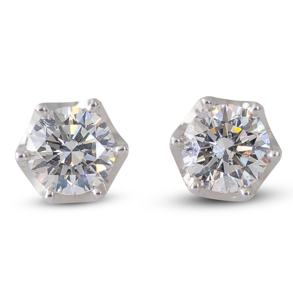 Diamond Studs Totalling 1.04ct