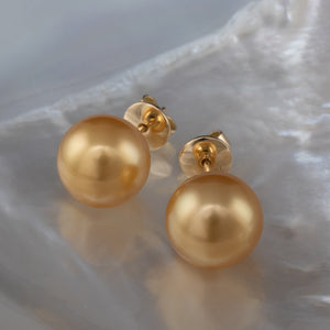 10 - 11mm Gold South Sea Studs