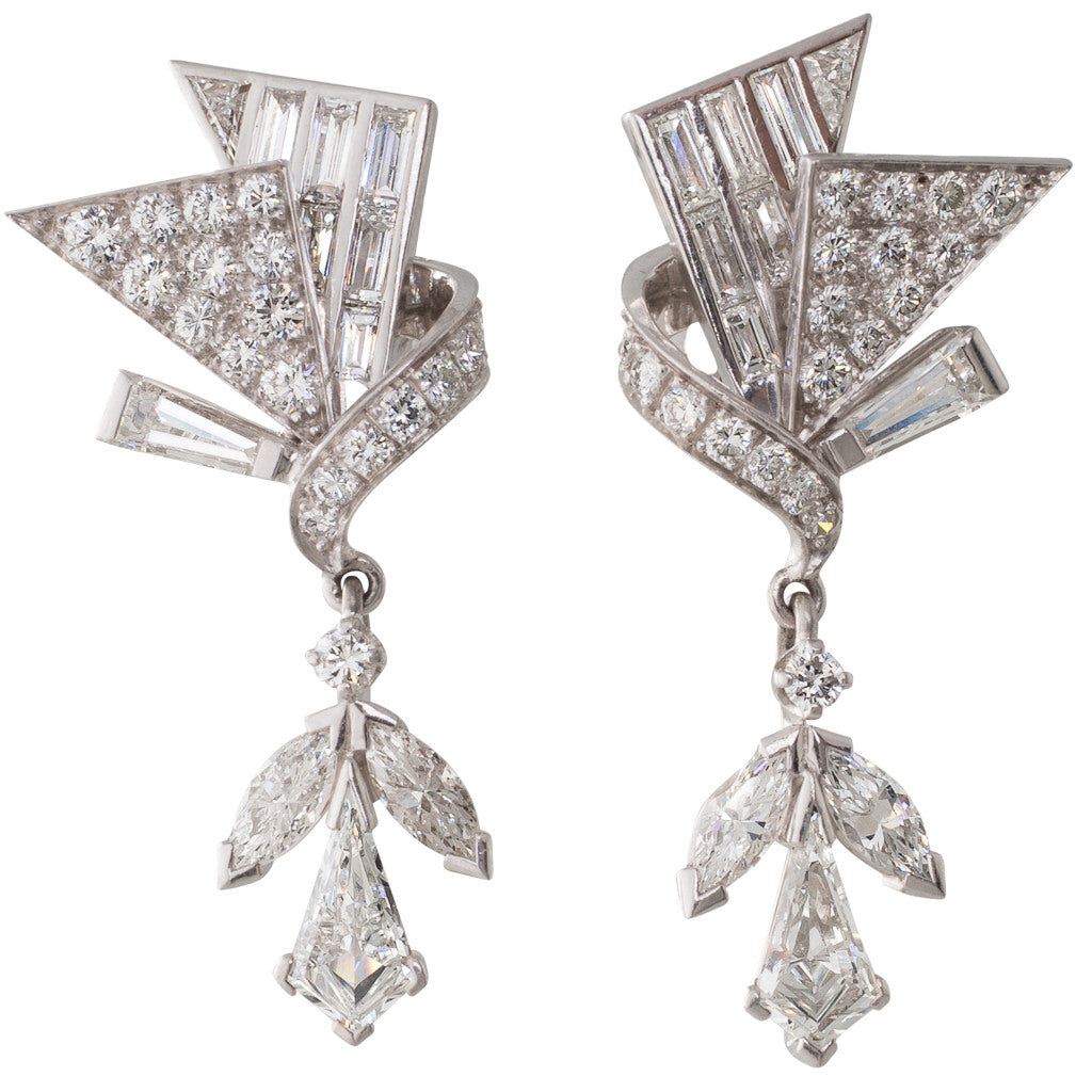 Cocktail on sale diamond earrings