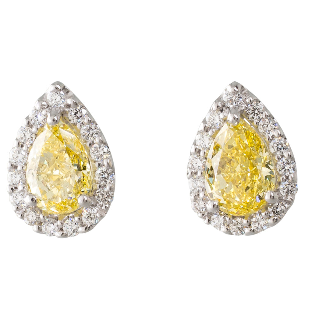 Shop Yellow Diamond Earrings  Leibish