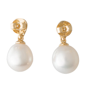 South Sea Pearl Drop Stud Earrings