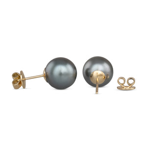 10-11mm Round Tahitian Pearl Studs