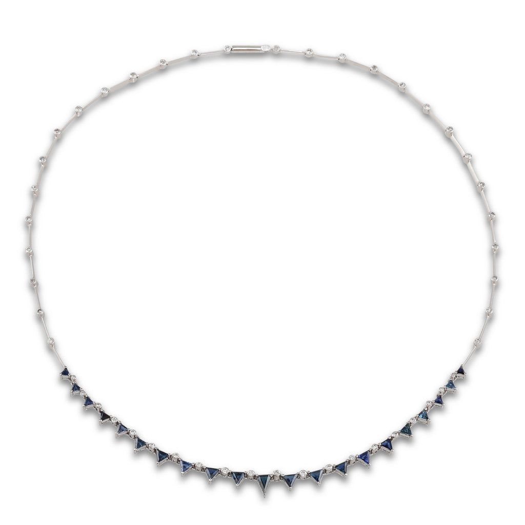 Sapphire and Diamond Necklace