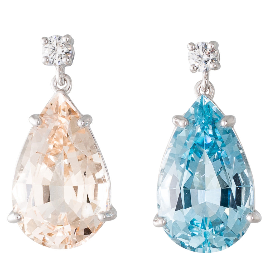 Aquamarine earrings clearance