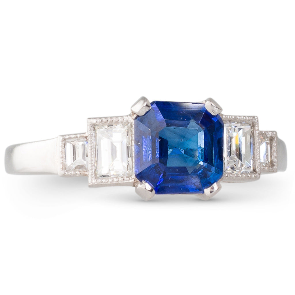 Sapphire & Diamond Ring