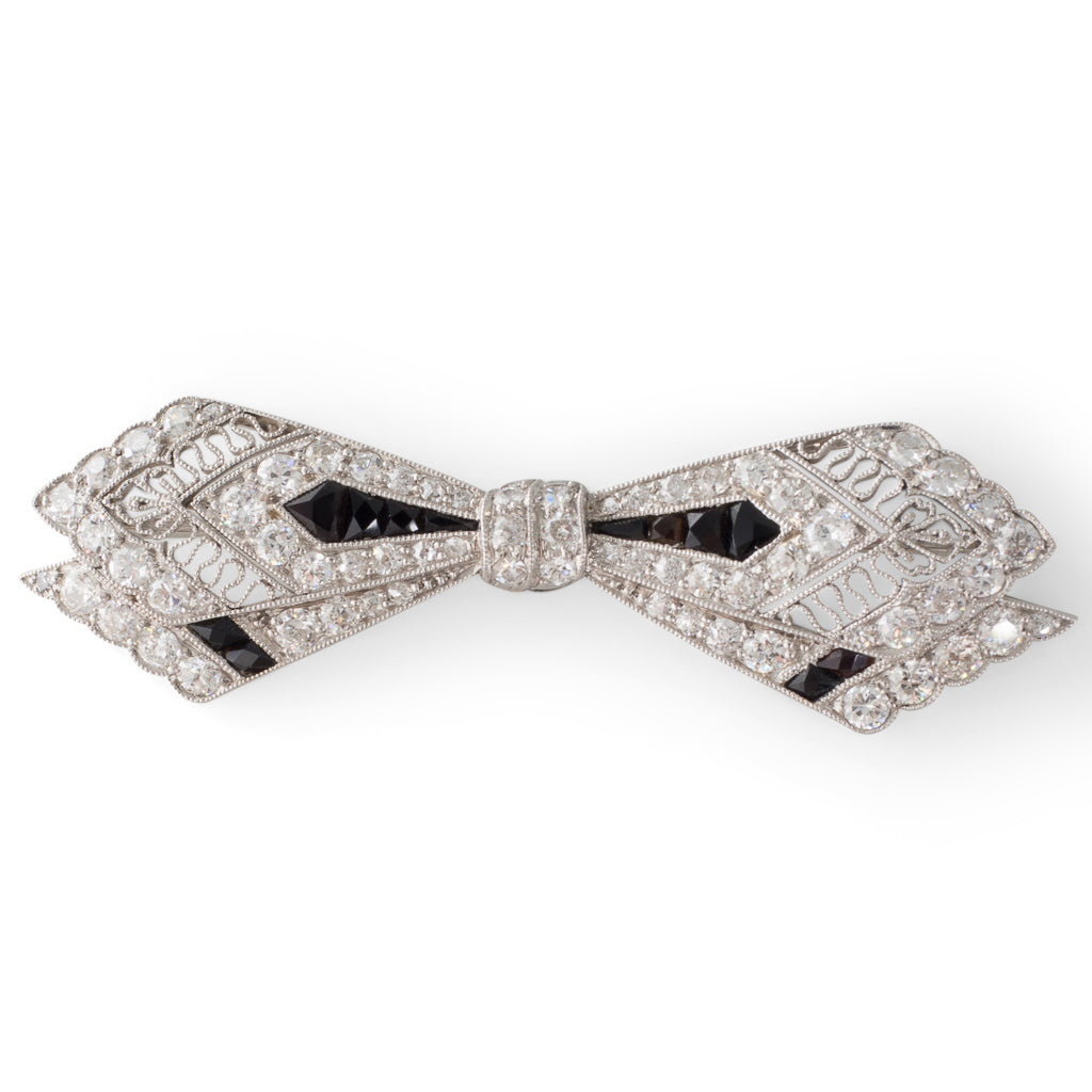 Rhinestone Crystal Ribbon Brooches Pin Bow Tie Bow Brooch Pre Tied Bow Tie  Brooch Pin Collar Jewelry Necktie Shirt Dress for Women Girls Wedding Party
