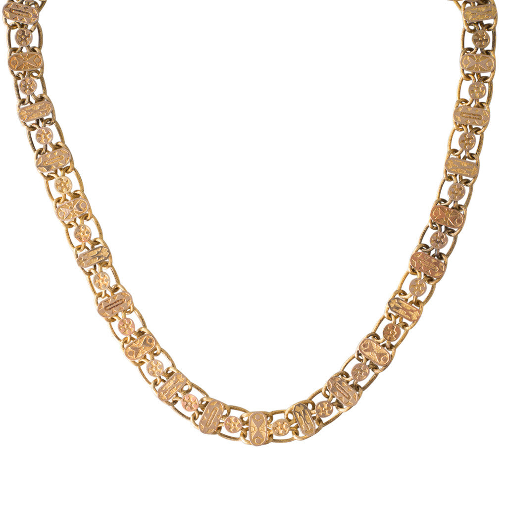 Fancy Link Victorian Gold Collar