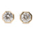 Octagonal Diamond Studs 2.10ct