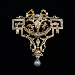 Antique Brooch with Diamonds