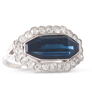 Sapphire and Diamond Ring