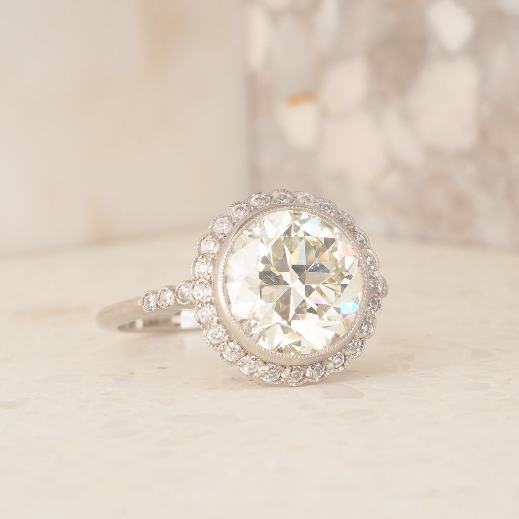 Halo gemstone engagement on sale rings