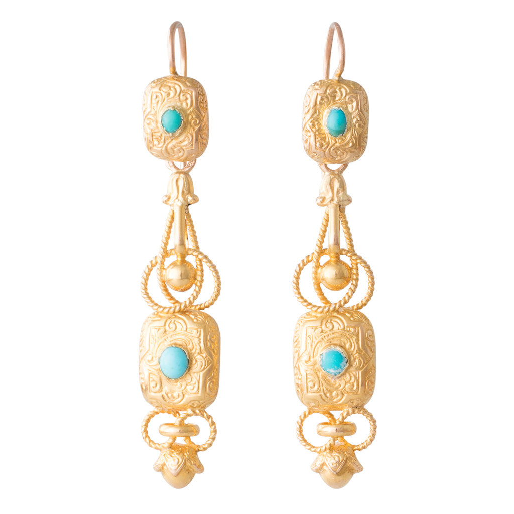 Antique turquoise good earrings