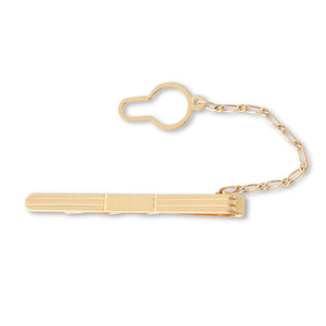 An 18ct Yellow Gold Plain Tie Bar