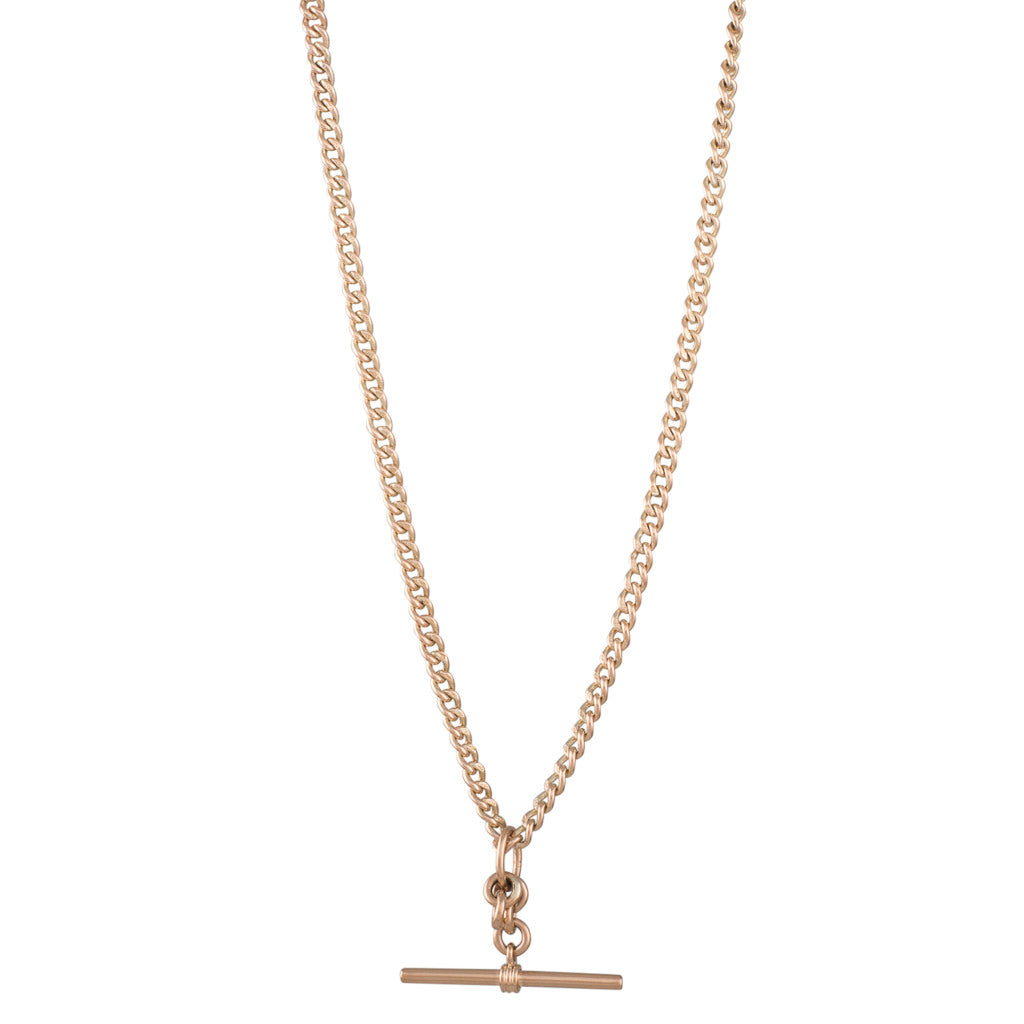 Curb Chain Necklace | 14K Gold | EF Collection 14K Rose Gold