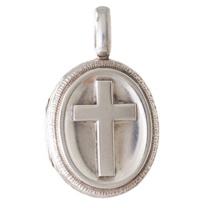 A Silver Locket with Cross