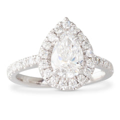 Blingy Pear Shaped Diamond Cluster Ring (over 2ctw)