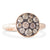 Pave set Cognac Diamond Ring