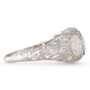 Art Deco Three Stone Diamond Ring