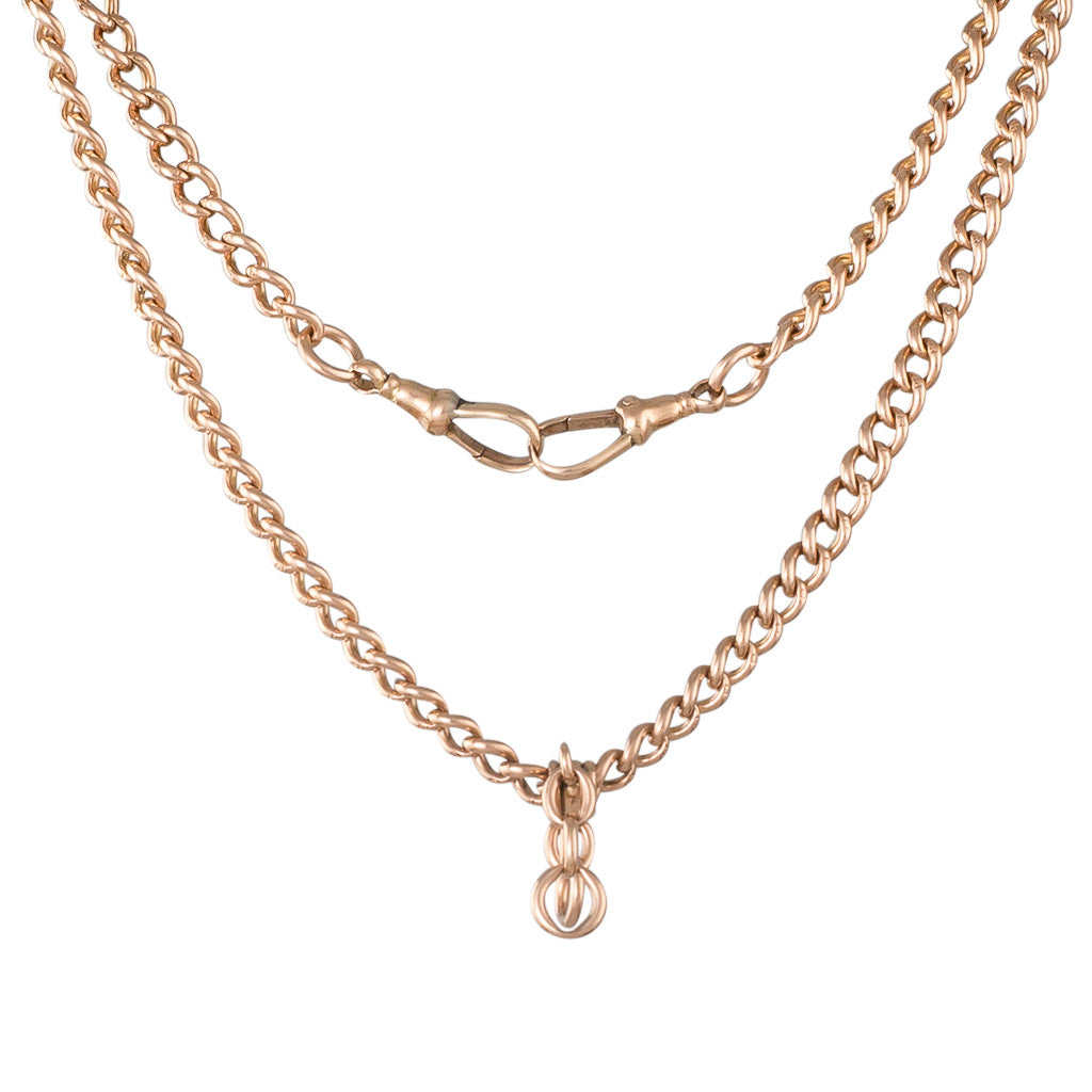 Antique Rose Gold Fob Chain Rutherford