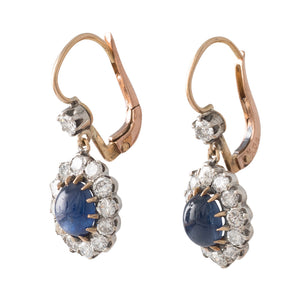 Sapphire and Diamond Earrings