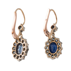 Sapphire and Diamond Earrings