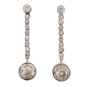 Antique Diamond Drop Earrings