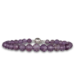 Amethyst Bead Bracelet