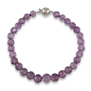 Amethyst Bead Bracelet