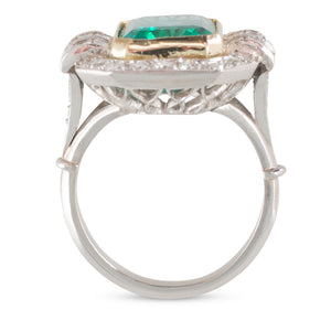 5.41ct Emerald and Diamond Ring