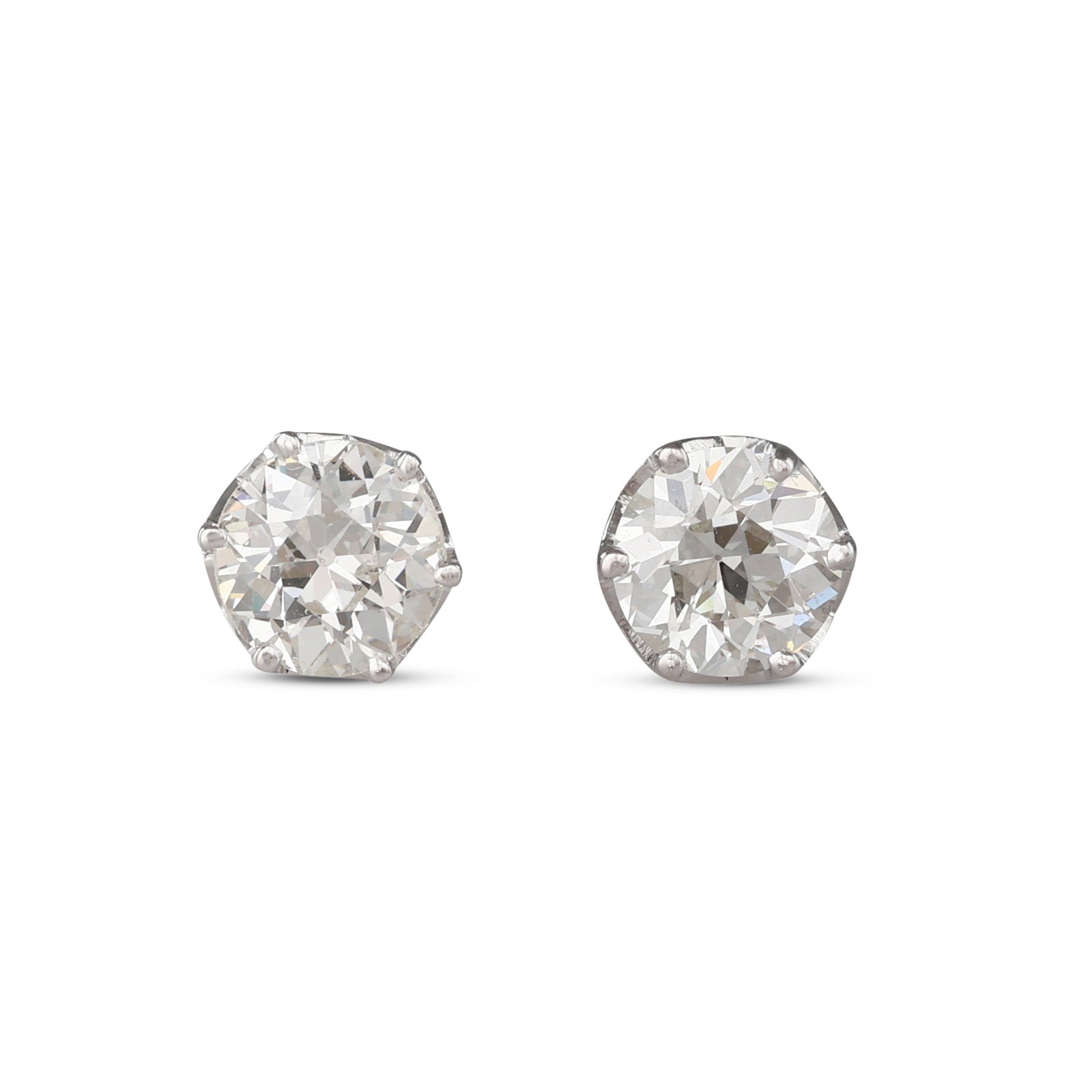 A Pair of Old Cut Diamond Studs