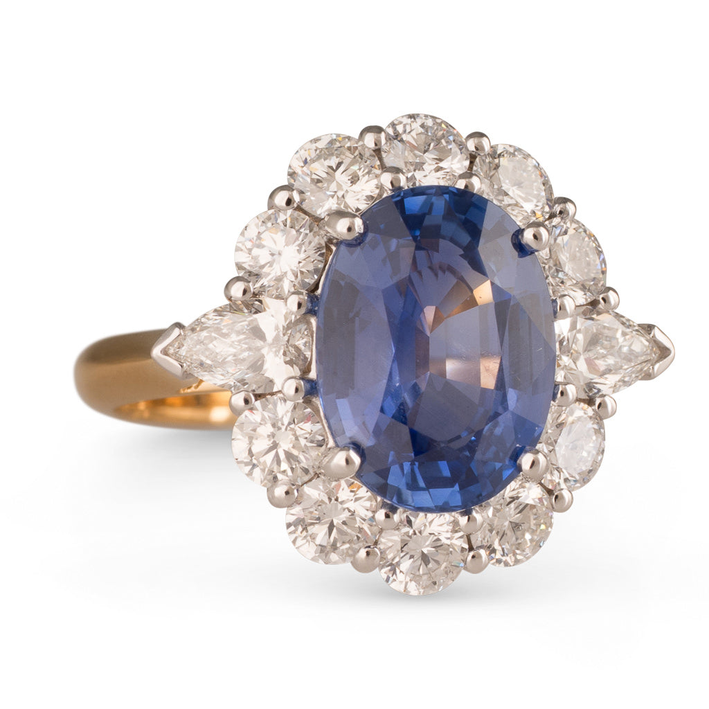 Unheated Sri Lankan Sapphire Ring