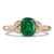 Zambian Emerald & Diamond Ring