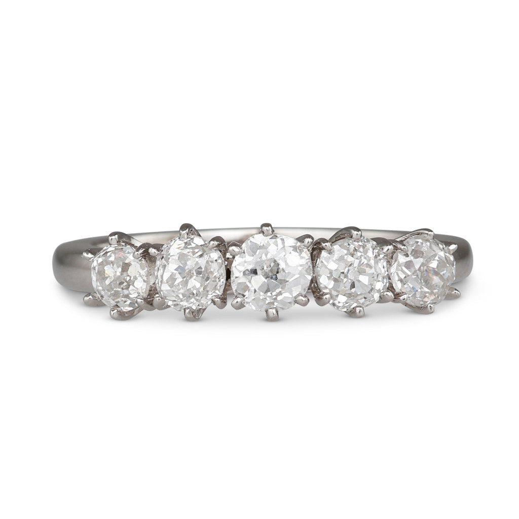 Old Cut Five Stone Diamond Ring