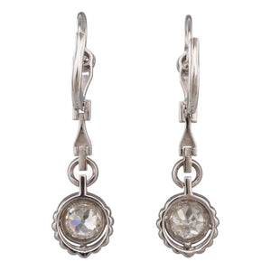 Old Mine Cut Diamond Earrings